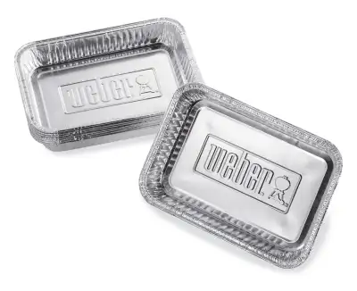 Aluminiowe tacki ociekowe, małe Weber 10 szt. 6415